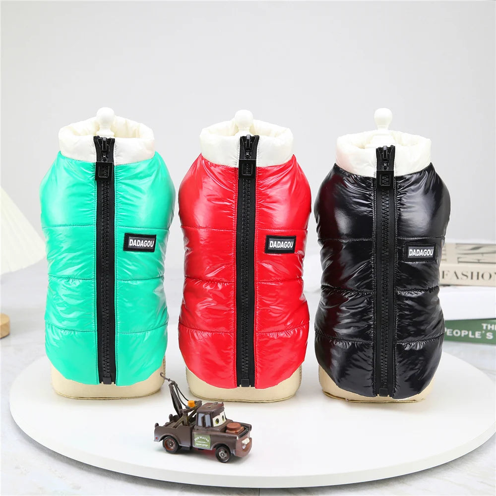 Pet Cats Dog Clothes Winter Warm Down Jacket For Small Dogs Cotton Chihuahua Hooded Clothes Dog Windproof Clothing Coat Apparel
