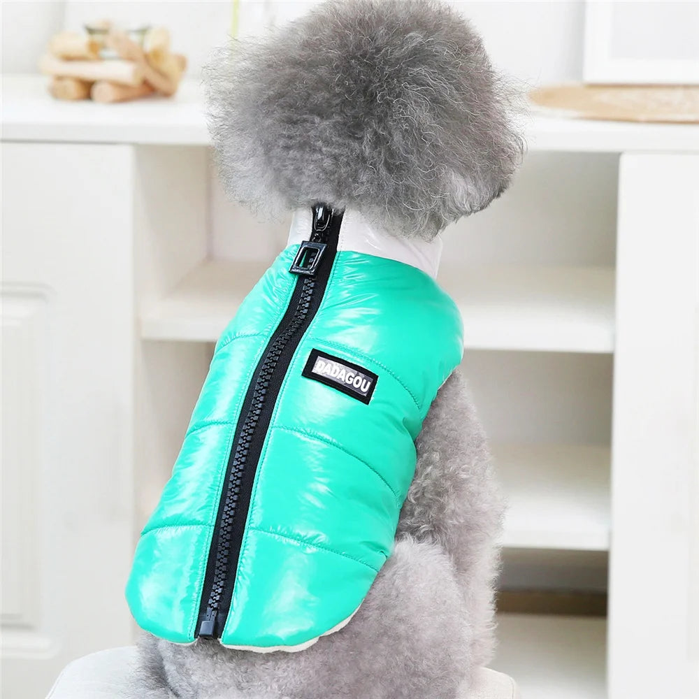 Pet Cats Dog Clothes Winter Warm Down Jacket For Small Dogs Cotton Chihuahua Hooded Clothes Dog Windproof Clothing Coat Apparel