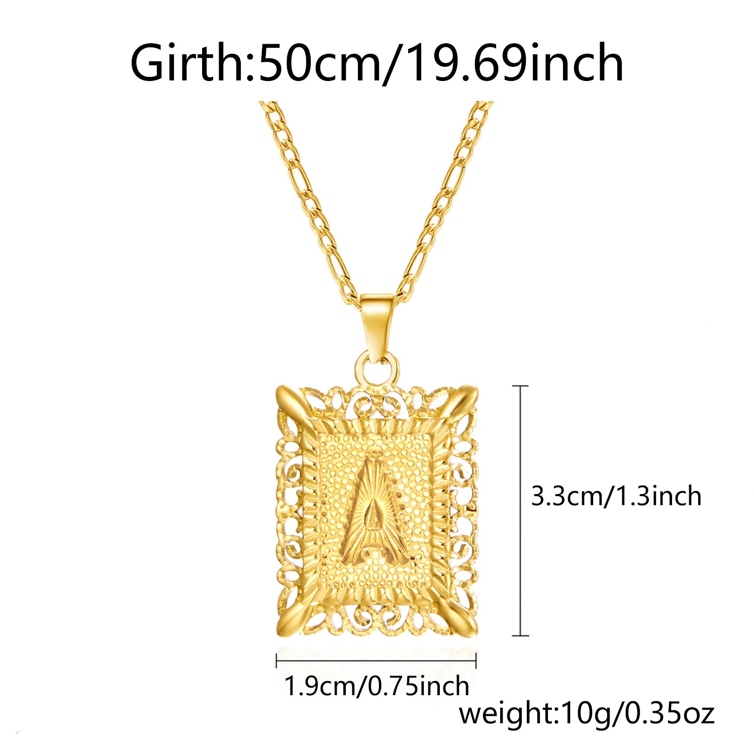 Stainless Steel Initial Letter Necklace For Women Men 2025 New Stylish Square Pendant Necklace Birthday Party Jewelry Gifts