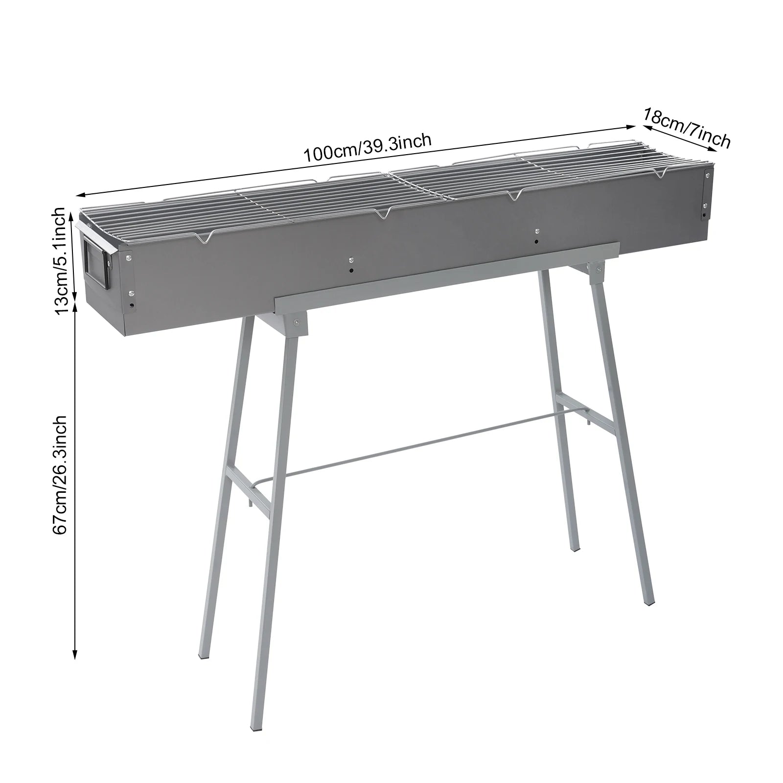 Portable BBQ Grill Folding Camping Barbecue Grill Charcoal Grills