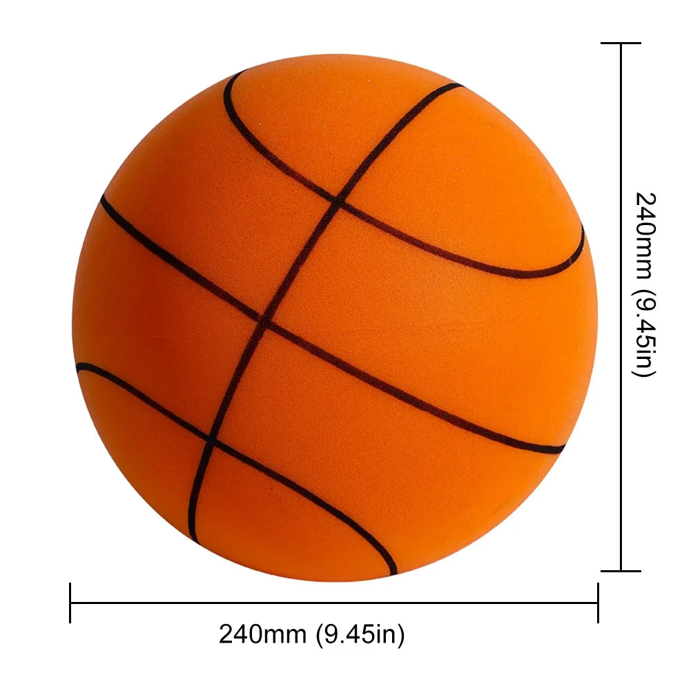 Mute Silent Basketball Diameter 18/21/24 CM Indoor Silent Skip Ball Squeezable Slient Child Sports Toy Game Bounce Basketballs