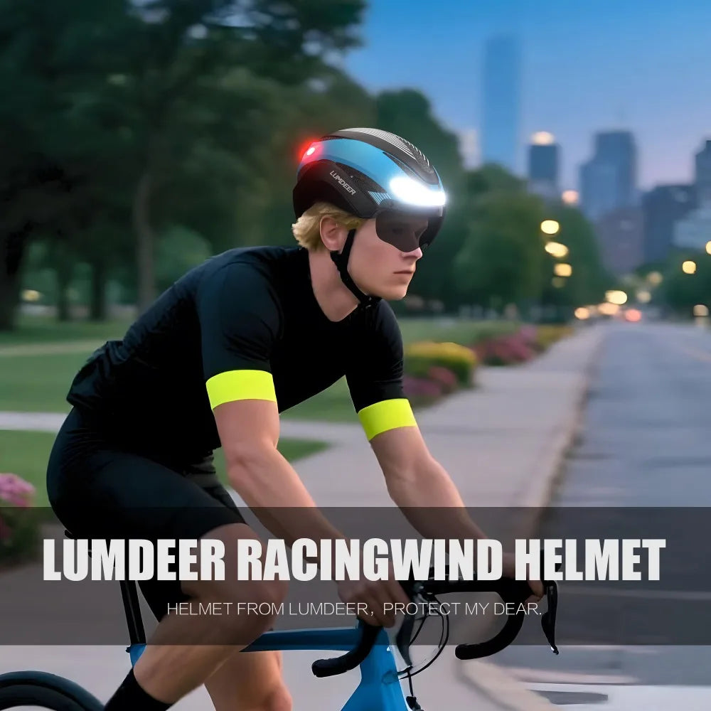 Horntour New Bicycle Helmet Road cycling bicycle helmet with led Men and Women Outdoor Sports Integrally Molded lightweight