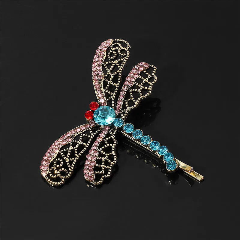 Horror Movie Coraline Cartoon Dragonfly Hairpin Hair Clips Barrettes For Women Fashion Metal Jewelry Gift