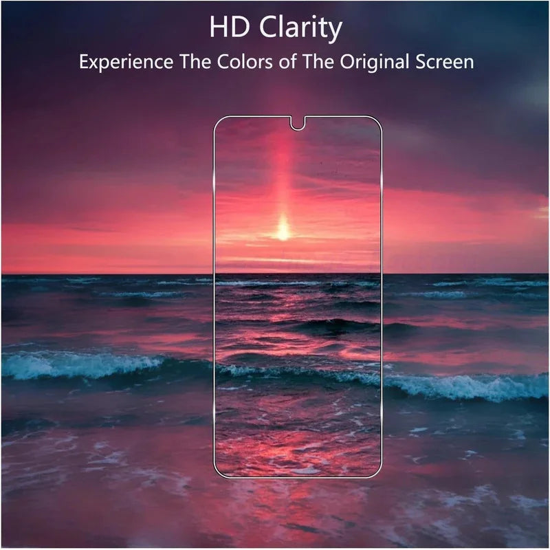 4 Pack Designed for Samsung Galaxy A34 5G Tempered Glass Screen Protector 9H Anti Scratch HD Clear Bubble Free