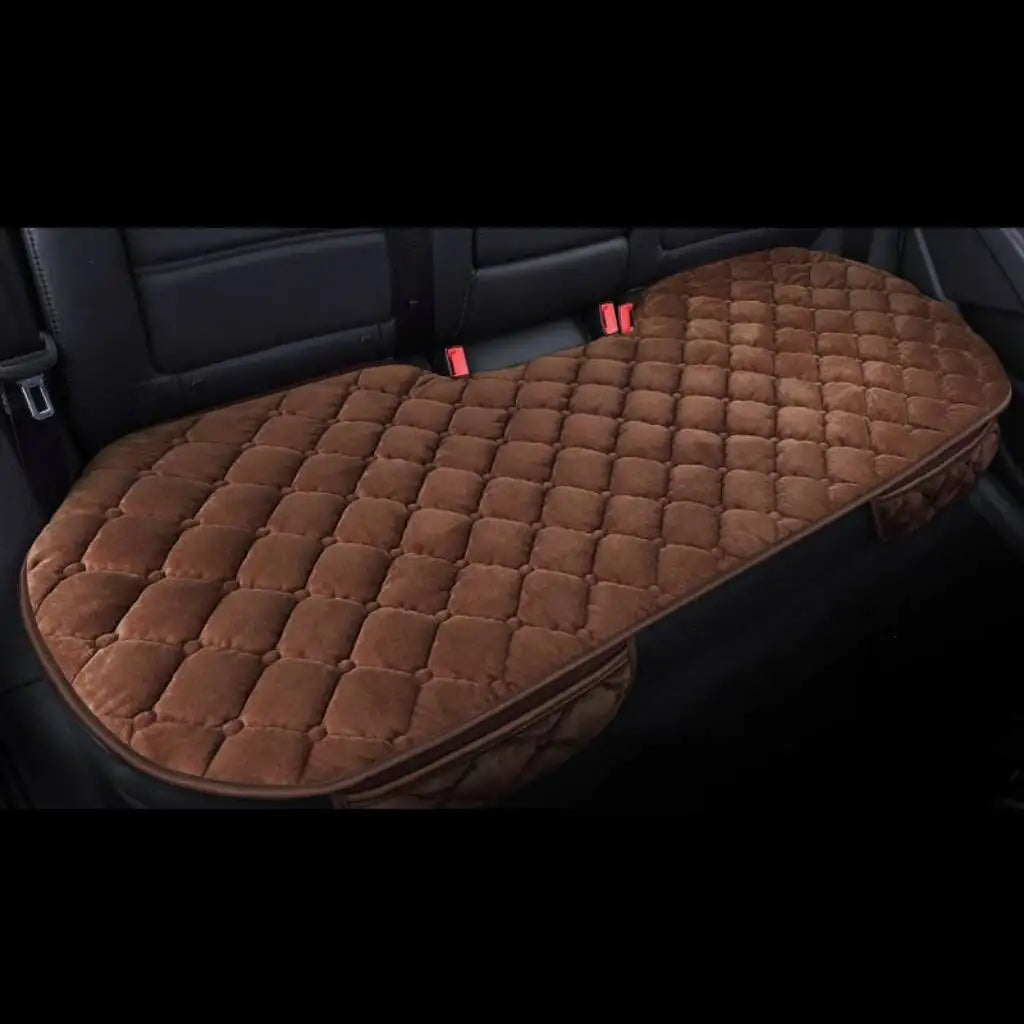 Car Seat Cover Protector Universal Winter Warm Auto Seat Cushion Rear Seat Cushion Protection Covers Back Cushion Three Piece