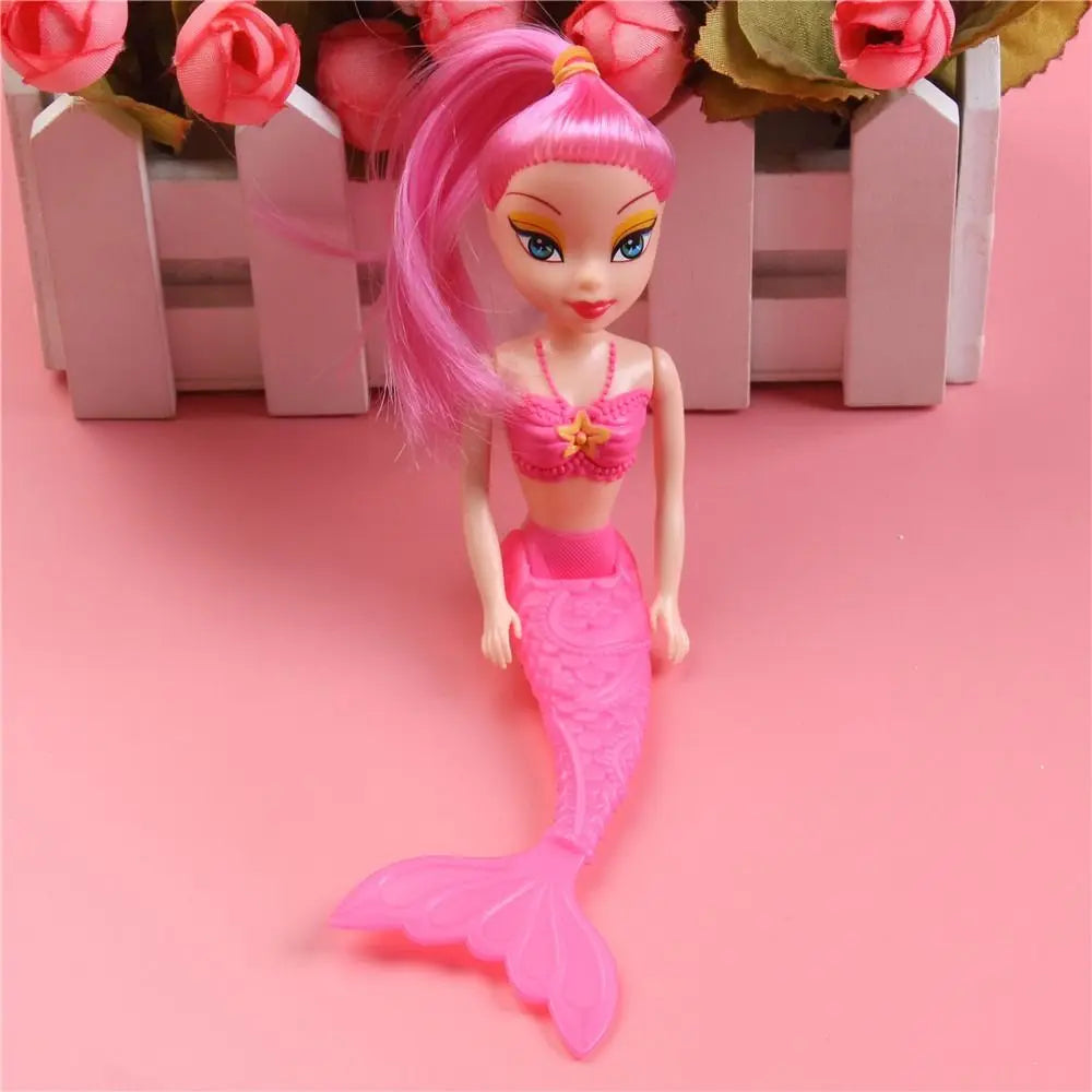 16cm Princess Fairy Mermaid Dolls Bath Swimming Pool Waterproof Mermaid Doll Girls Toy Girls Birth Gift Toy Kids Educational Toy