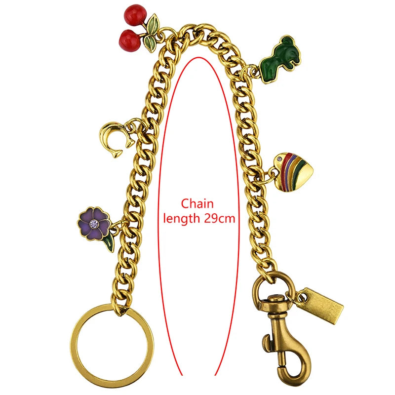 Gift Accessory Cute Cherry Keychain For Bags