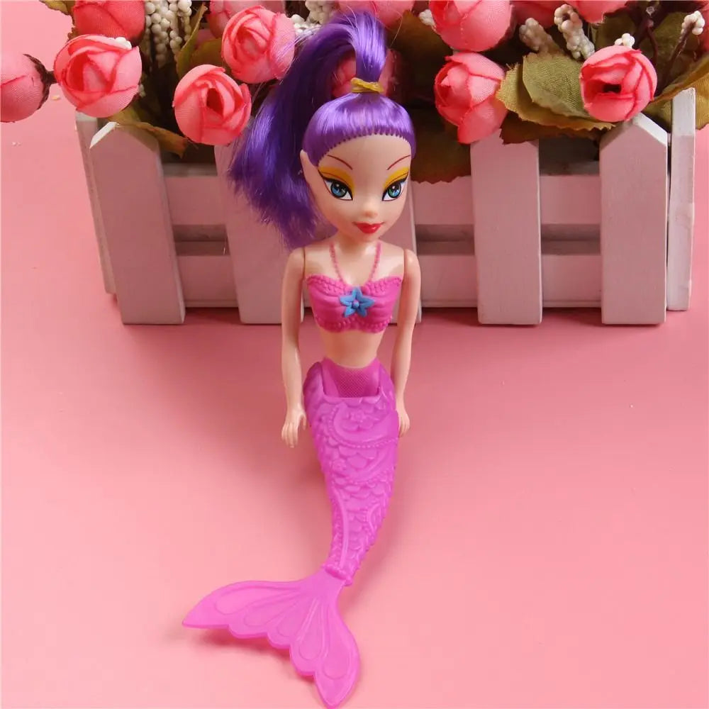 16cm Princess Fairy Mermaid Dolls Bath Swimming Pool Waterproof Mermaid Doll Girls Toy Girls Birth Gift Toy Kids Educational Toy