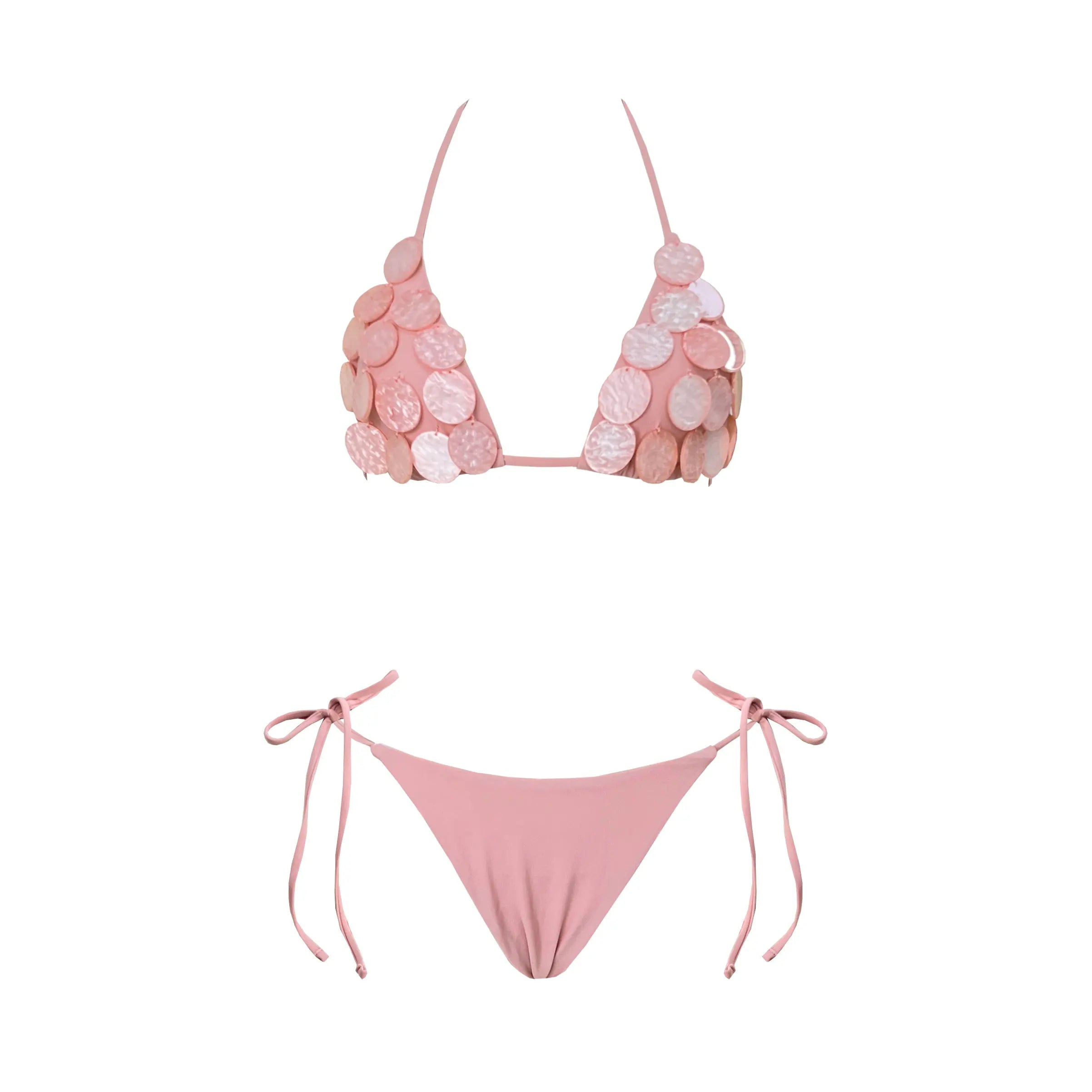 3 Pcs Shell Swimsuit Bikini with Skirt Swimwear Swimsuit Women Separates Push Up Swimwear Swimsuit Bathing Suit