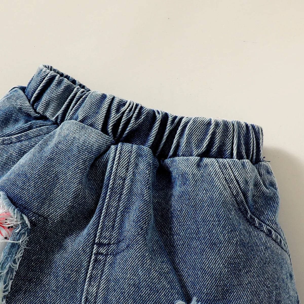 Girls Casual Summer Letter Print Short Sleeve Triangle Blanket Dress + Denim Skirt Two-Piece Set Infant Outfit