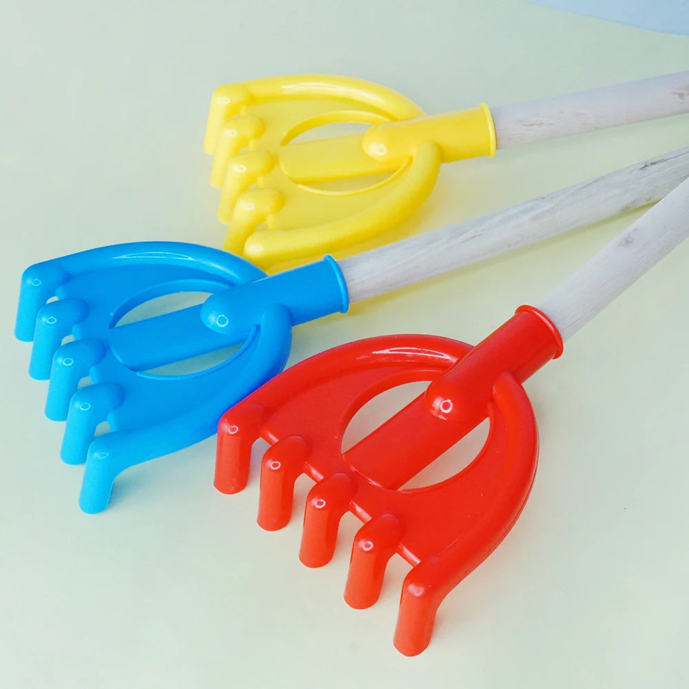 21 in Wooden Beach Sand Shovels Toy For Kids Adults Beach Spade Rake Garden Tools Summer Outdoor Digging Snow Beach Shovels Gift