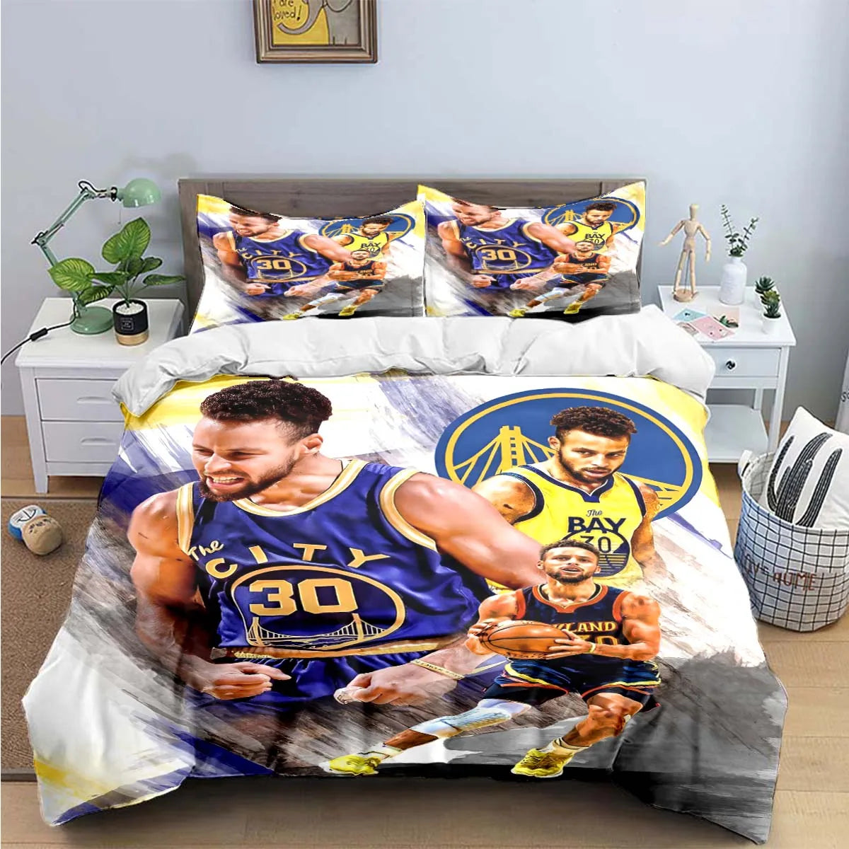 Fashion Basketball Star S-Stephen C-Curry  Print Bedding Sets Bed Supplies Set Duvet Cover Bed Comforter Set Bedding Set Gift