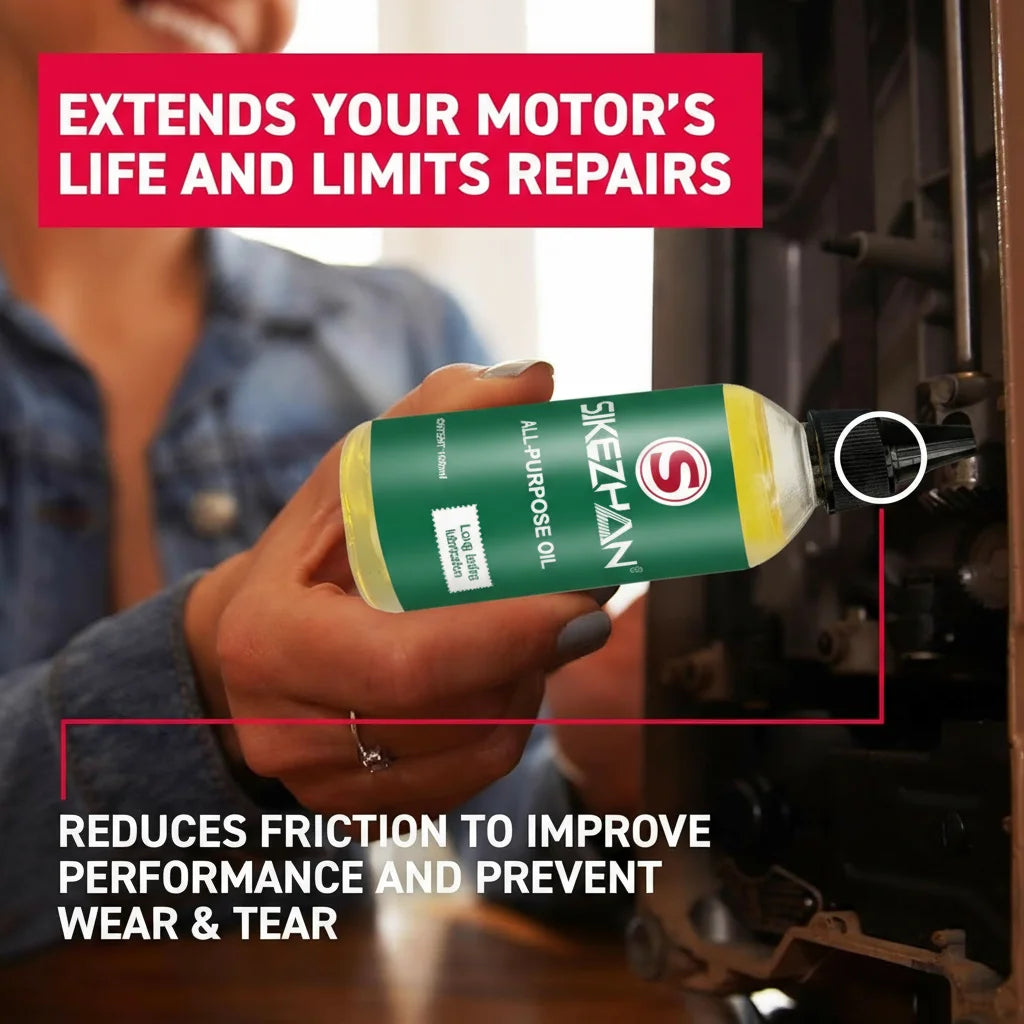 All-Purpose Motor Oil – Anti-Wear Lubricant for Household Electric Motors, Fans, Sewing Machines and Appliances