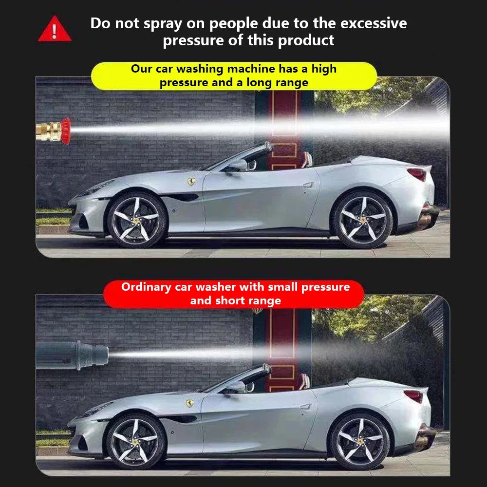 Wireless High Pressure Car Washer 30000mAh Car Wash Water Machine Gun With Li-ion Battery Self Priming Sustain Washing