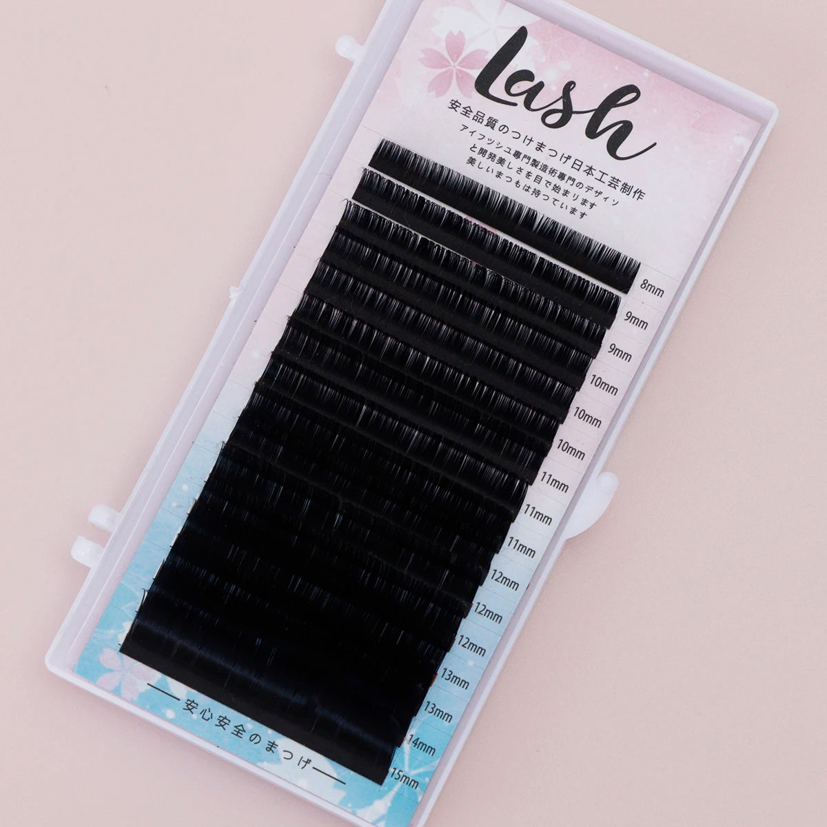 AYRMILLA 16 rows 8-15mm Individual cluster lashes Natural False eyelashes mixed puffy soft eye-catching 3D eye black slender