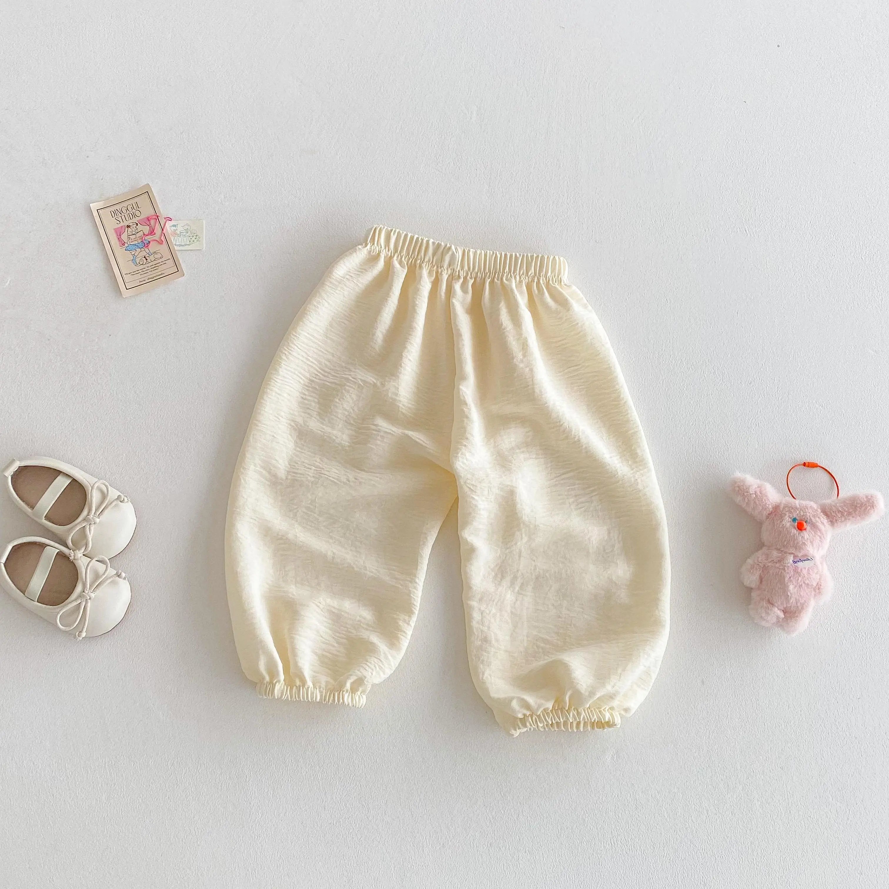 Outdoor Toddler Girls Summer Fashion Thin Loose Full Length Pants New Designer Printing Trousers Baby Unisex Cute Harem Pants