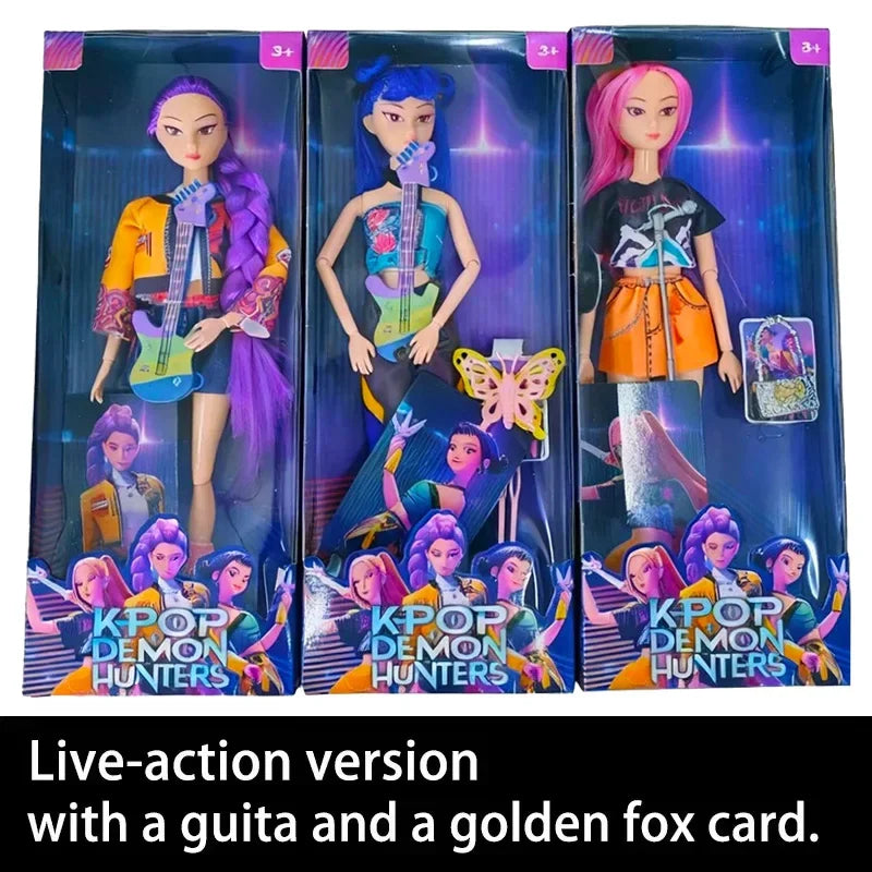 2025 HOT Anime Demon Hunters Doll Toys Rumi Mira Zoey Beautiful Princess Baby Girl Dolls Surprise Birthday Gifts for Girls