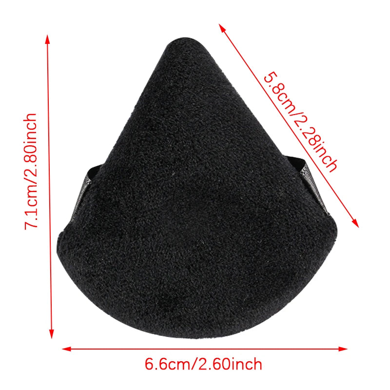 1/2/3/6Pcs Triangle Velvet Powder Puff Face Cosmetic Eye Beauty Makeup Tool Reusable Sponge Washable Mini Powder Puff Accessorie