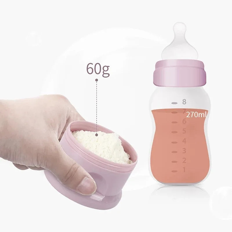 Portable 4-Layer Baby Milk Powder Dispenser – Compact & Leak-Proof Storage Box for Formula, Snacks & Toddler Meals