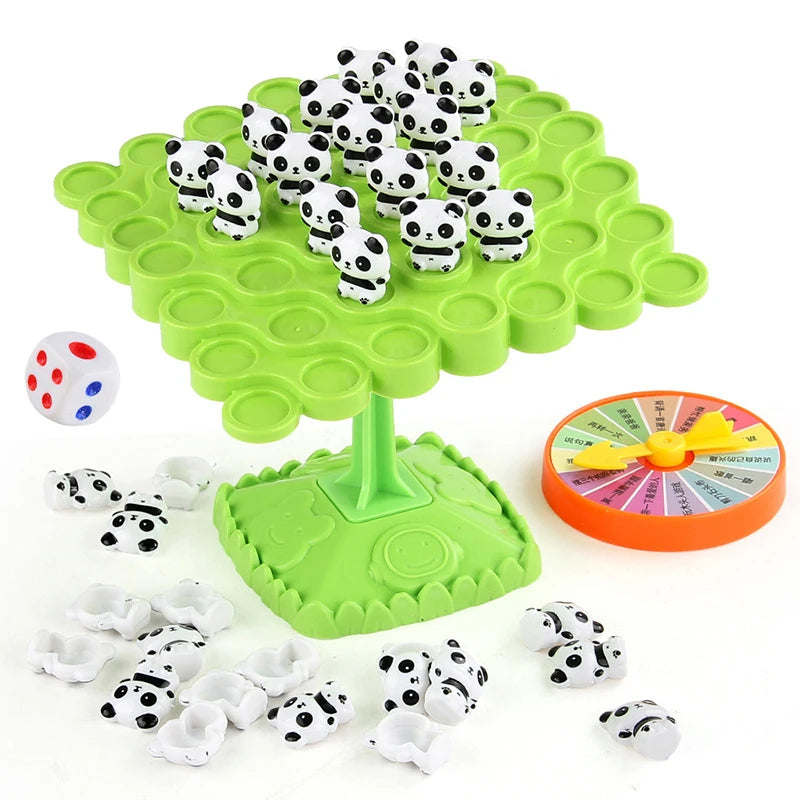 Montessori Math Toys Fun Frog Balance Tree Children Toy Panda Balancing Board Game Parent-child Interaction Tabletop Balance Toy