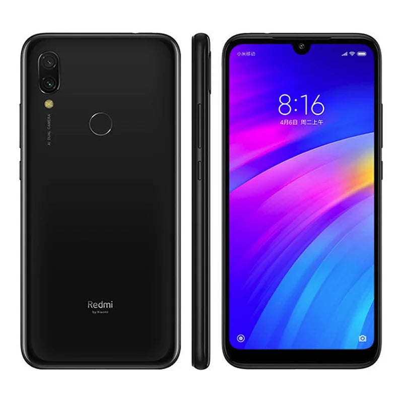 Global ROM Original Xiaomi Redmi 7 4G Smartphone 4GB 64GB 6.26 Inch HD Screen Octa Core 4000 MAh Unlocked Android 4G Phones