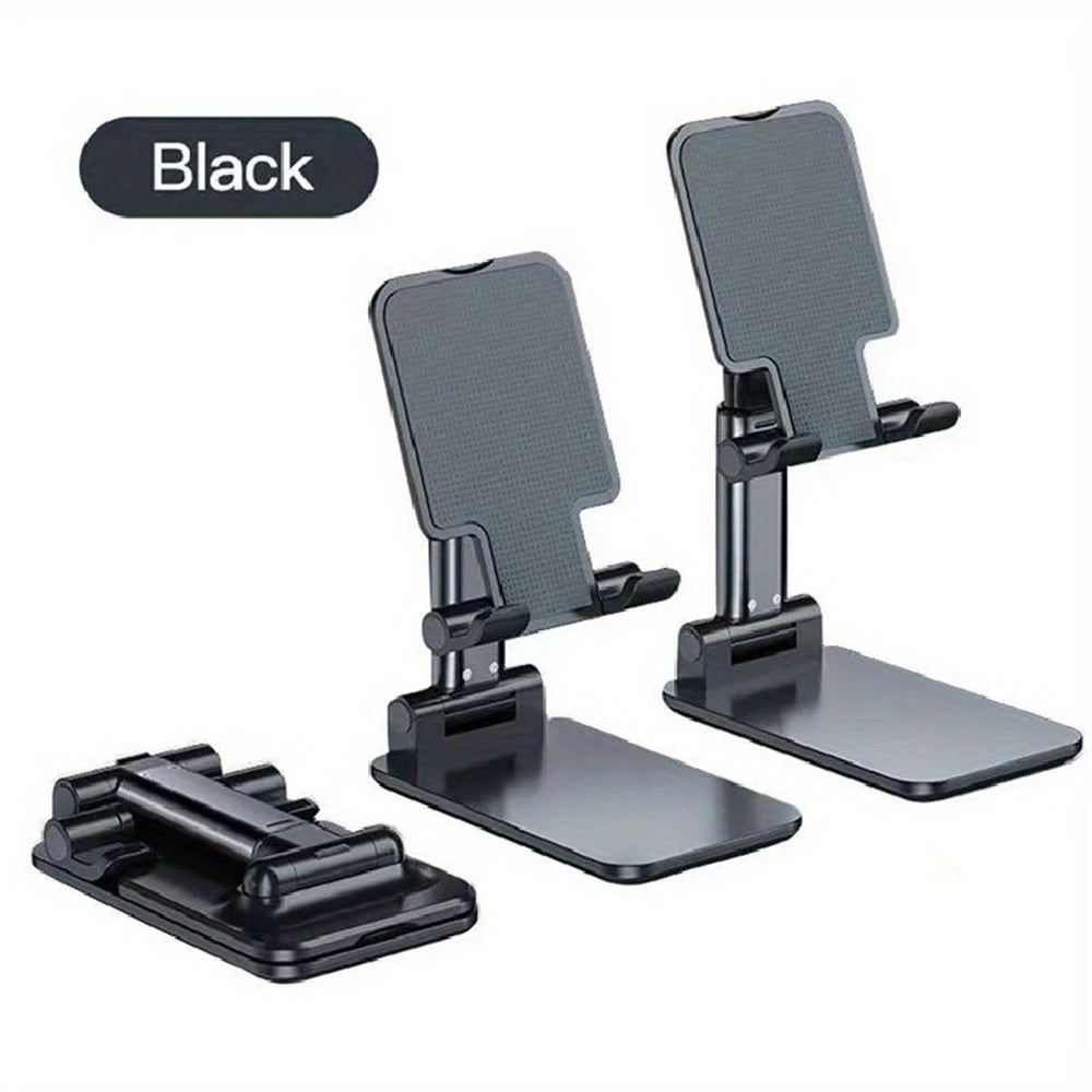 2pcs Adjustable Phone Stand Holder, Foldable Desk Stand for 4-8" Devices, Height & Angle Adjustable, Universal for iPhone Tablet