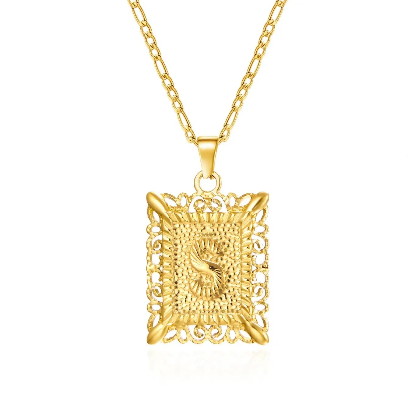 Stainless Steel Initial Letter Necklace For Women Men 2025 New Stylish Square Pendant Necklace Birthday Party Jewelry Gifts