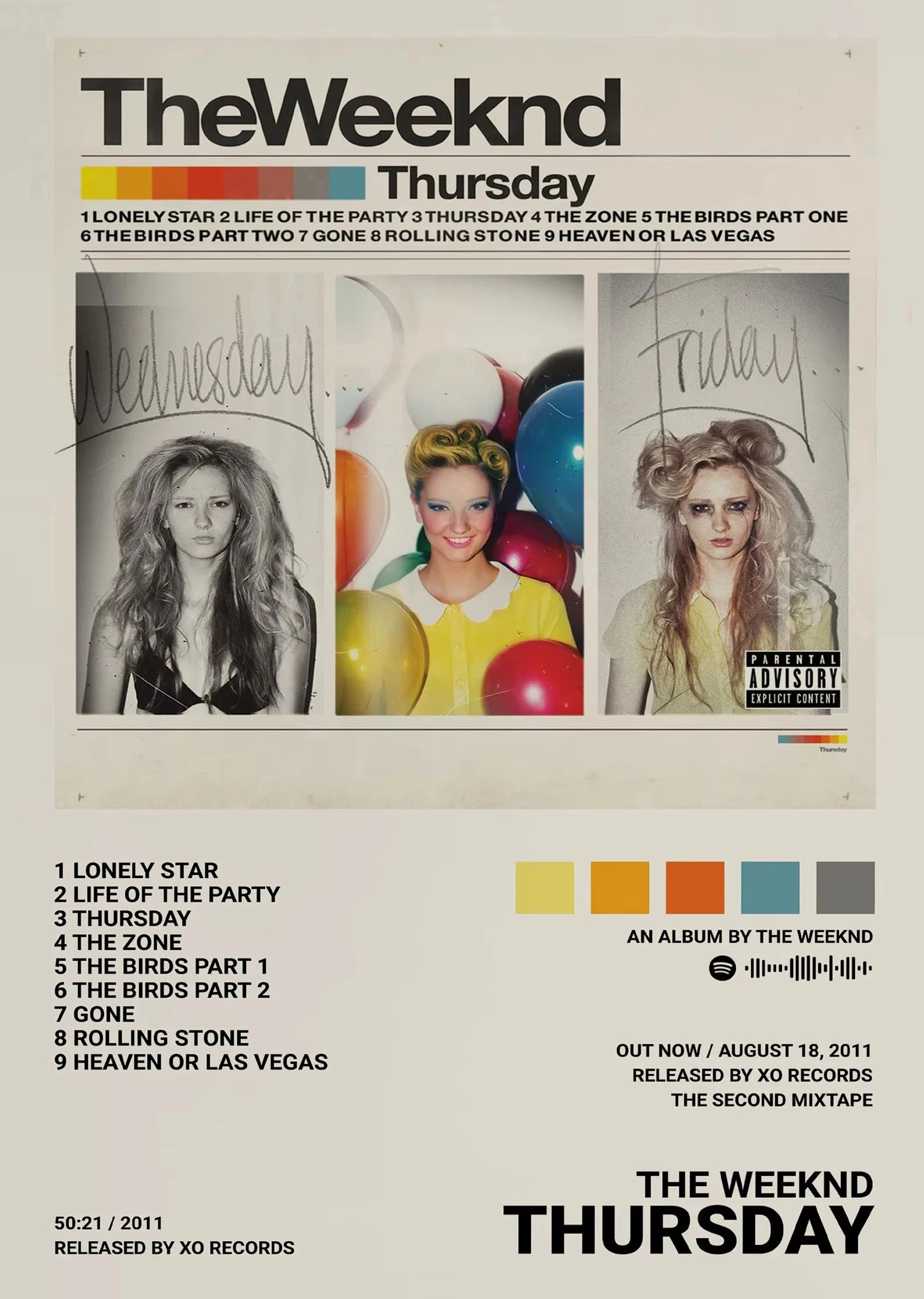 Music Album Star The Weeknd Hip Hop Posters Prints Canvas Painting Singer Wall Art Picture for Living Room Home Decoration Gift