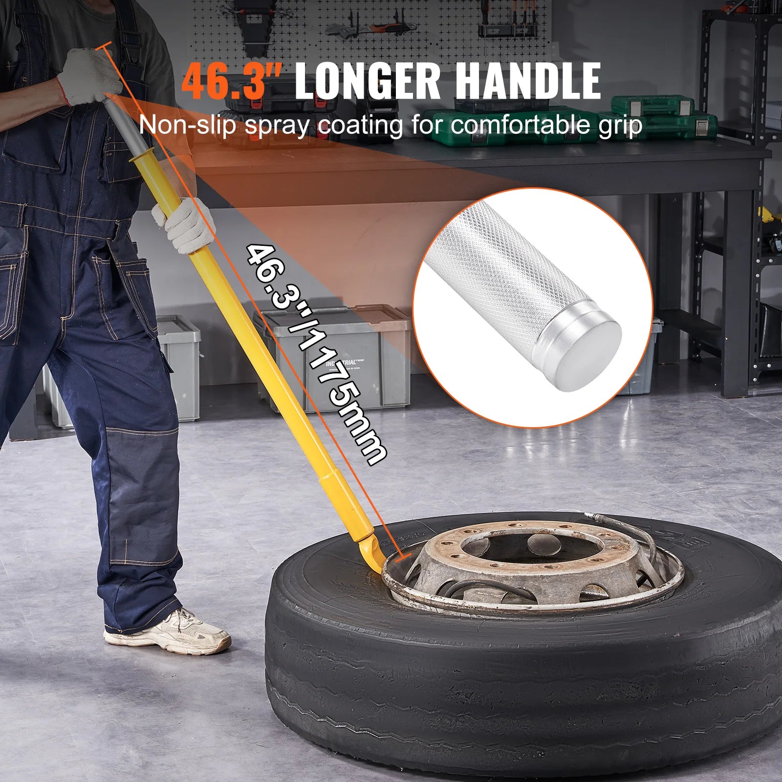 SucceBuy Tire Bead Breaker Slide Hammer Tire Slide Hammer Heavy Duty Steel Tire Changing Tool for Car Truck Trailer Tire Removal