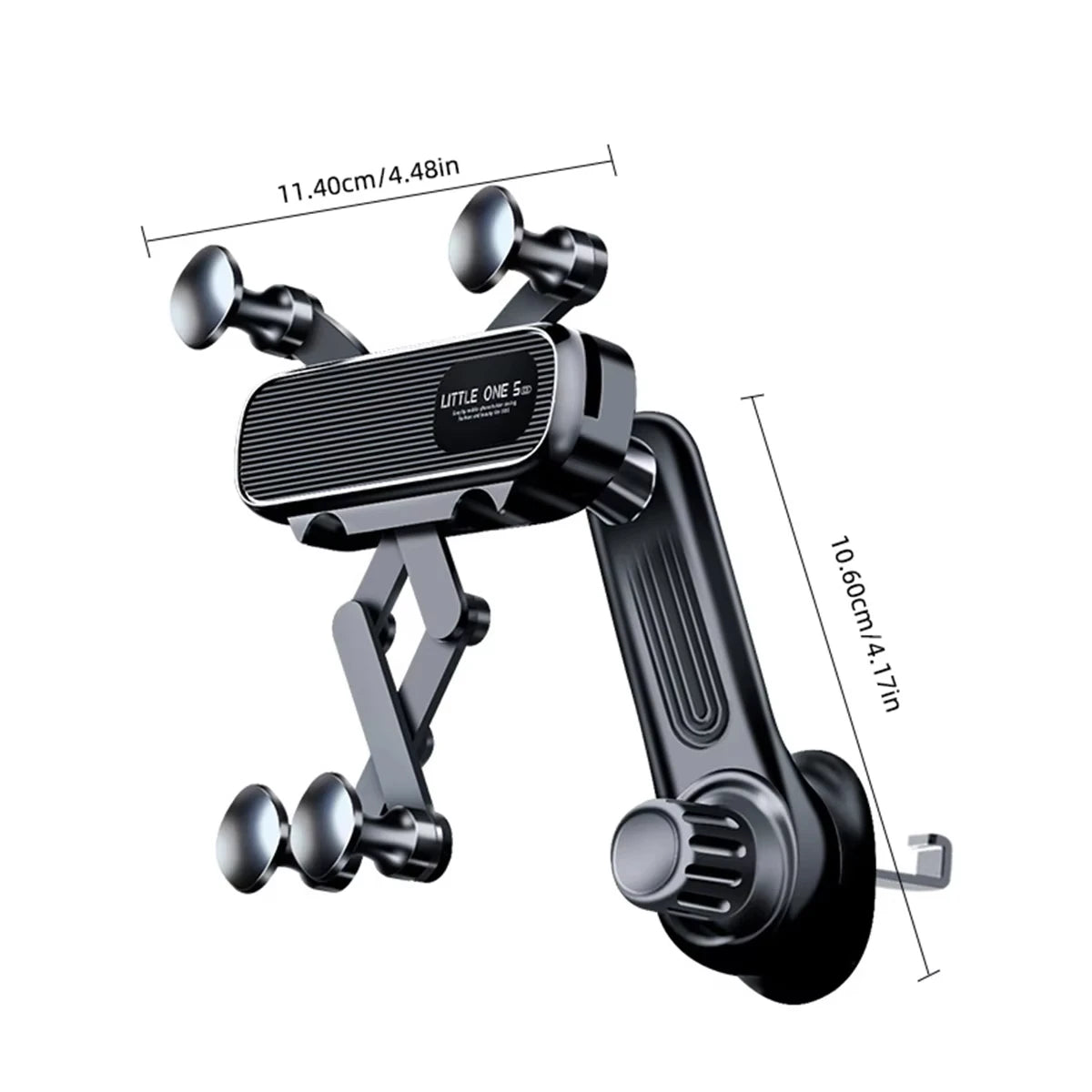 360° Rotatable Gravity Car Phone Holder Car Air Vents Clip Mount Stand Extension Rod in Smartphone Holder Bracket GPS Support
