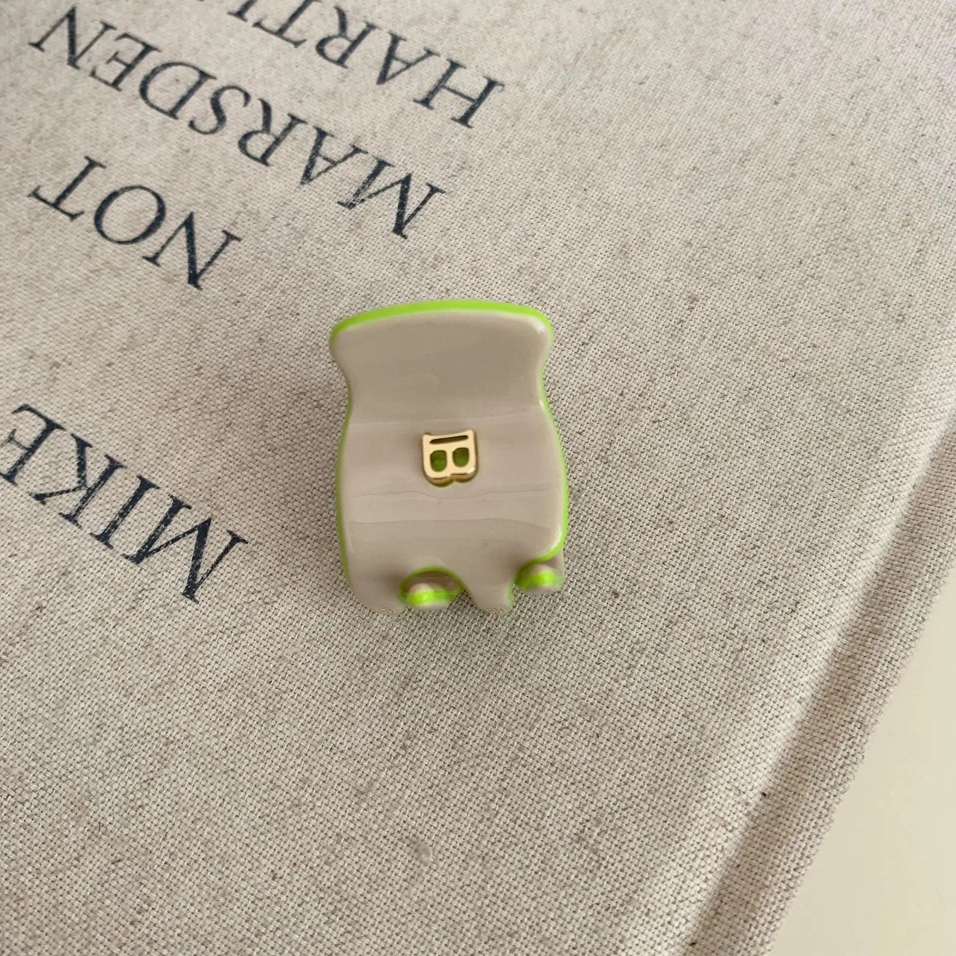 Korean Style of letter B Hairclaw for Women Acetic Acid Arc Grab Clip Girl High Ponytail Premium Hair Accessories Crab Hairpin