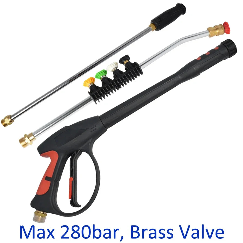 High quality pressure washer gun 280bar High Pressure Water Spray Gun Pistol Replacement car washer jet water gun M22 Inlet