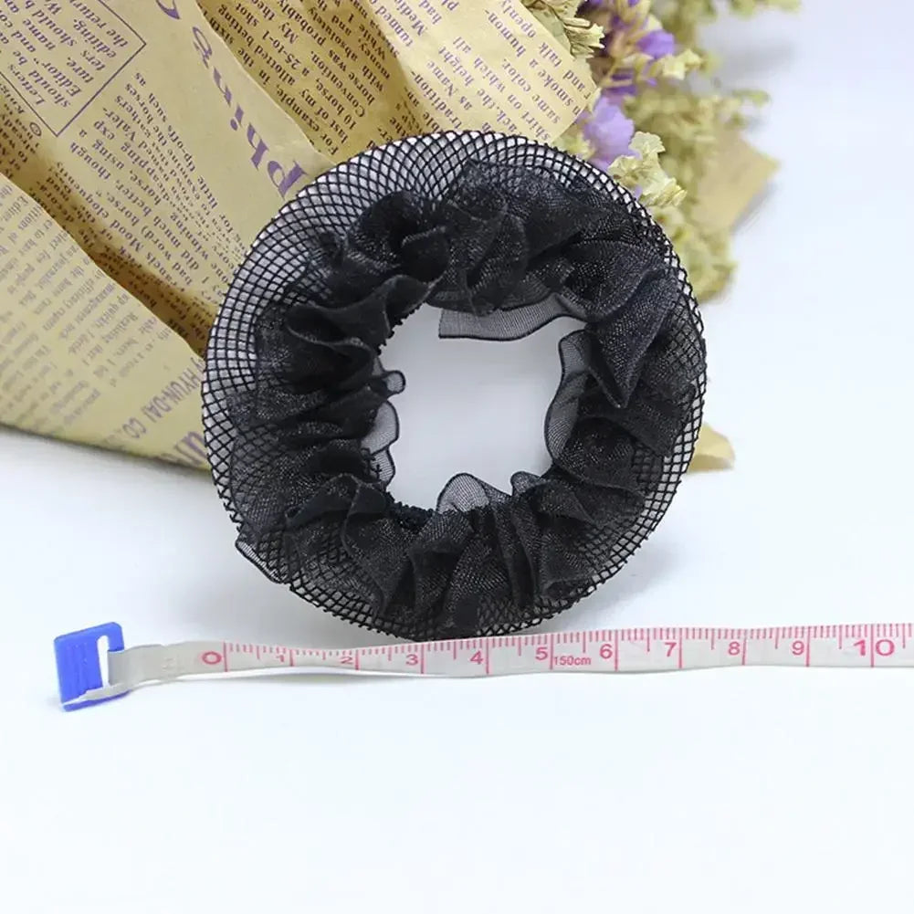 Beautiful Bun Cover Snood Women Hair Net Ballet Dance Skating Crochet Fanchon Rhinestone Styling Headwear Accessories
