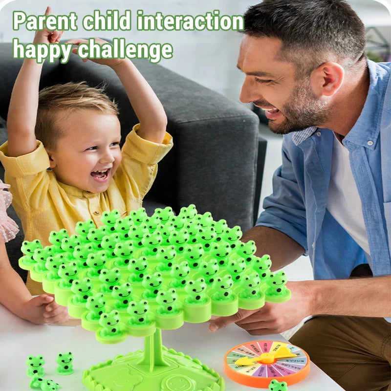 Montessori Math Toys Fun Frog Balance Tree Children Toy Panda Balancing Board Game Parent-child Interaction Tabletop Balance Toy