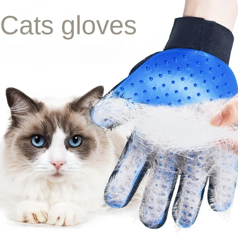 Pet Hair Removal Gloves Comb for Dog Grooming Cats and Dog Massage Bathing Cleaning and Beauty Products Gloves to Bathe Dog Home