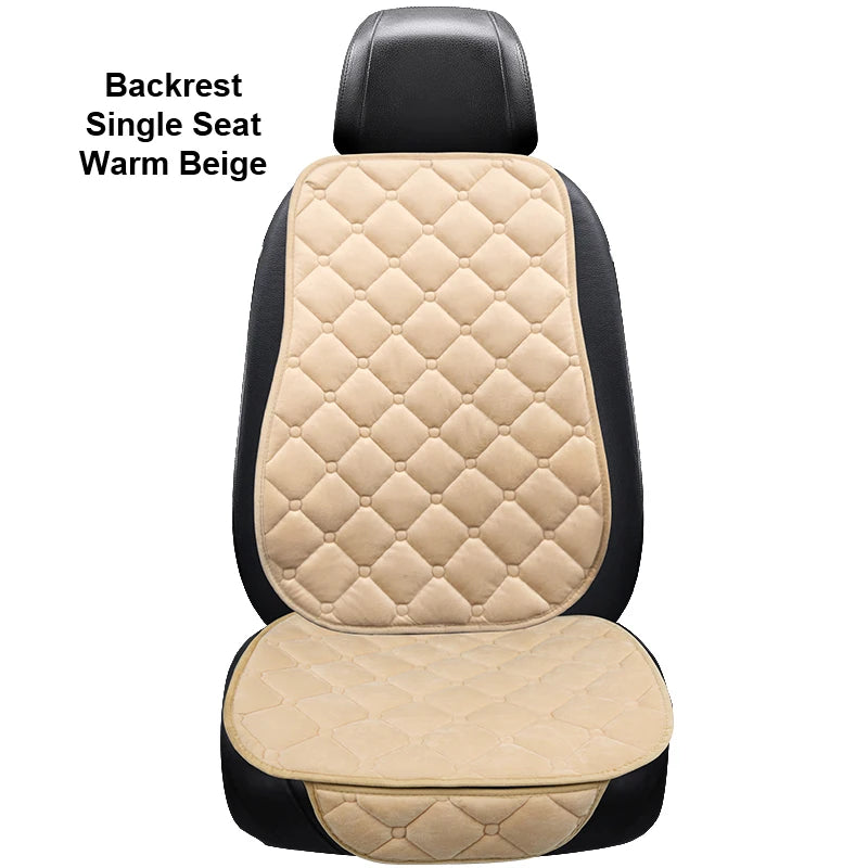 Car Seat Cover Protector Universal Winter Warm Auto Seat Cushion Rear Seat Cushion Protection Covers Back Cushion Three Piece