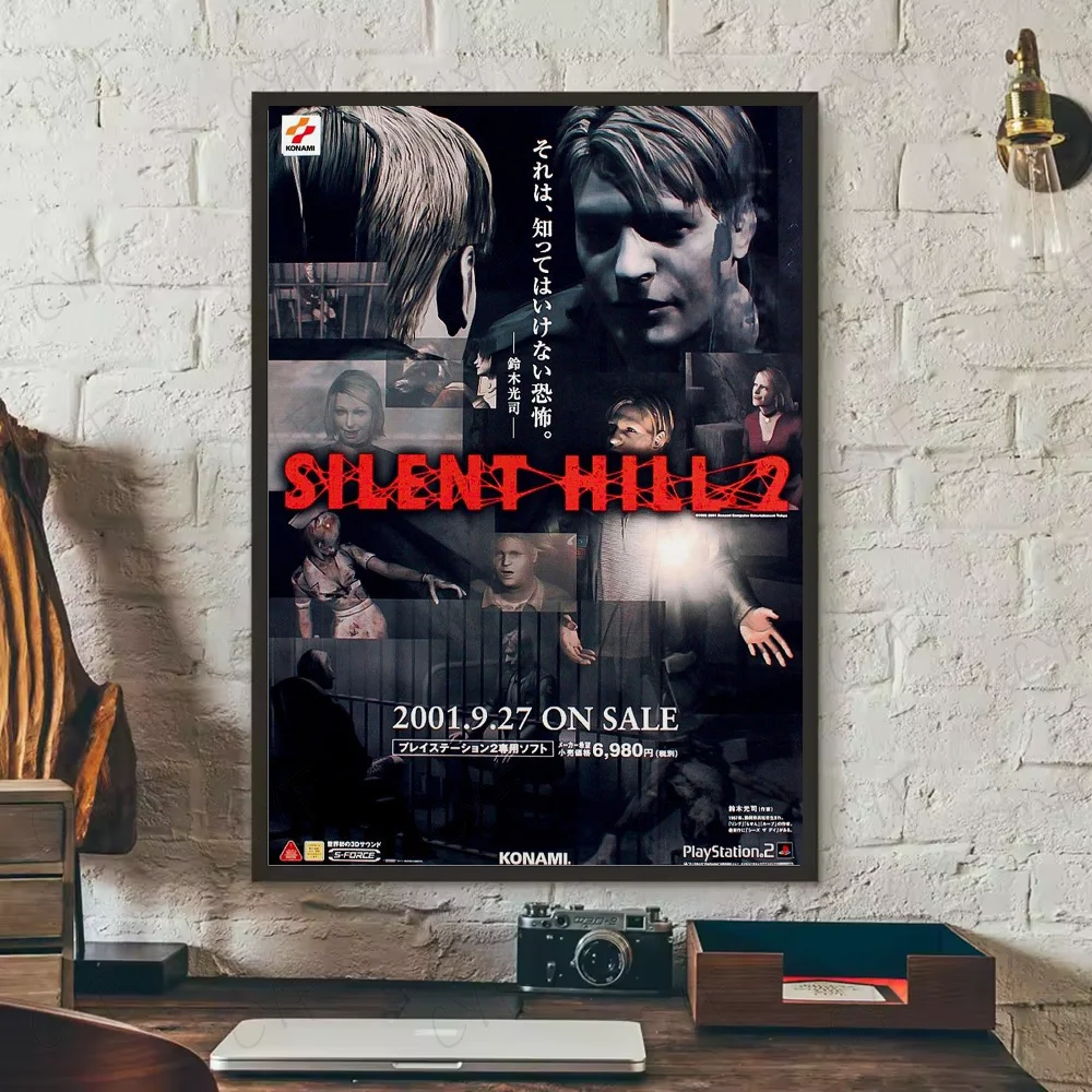 Hot Classic Silent Hill 3 Game anime Poster HD art sticky wall waterproof home living room bedroom bar aesthetic decoration