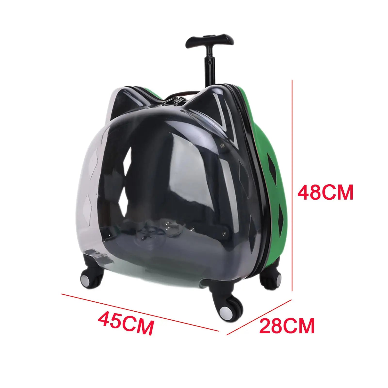 Pet Rolling Carrier, Dog Backpack with Wheels, Cats, Puppy Travel Bag with Wheels, Dog Trolley