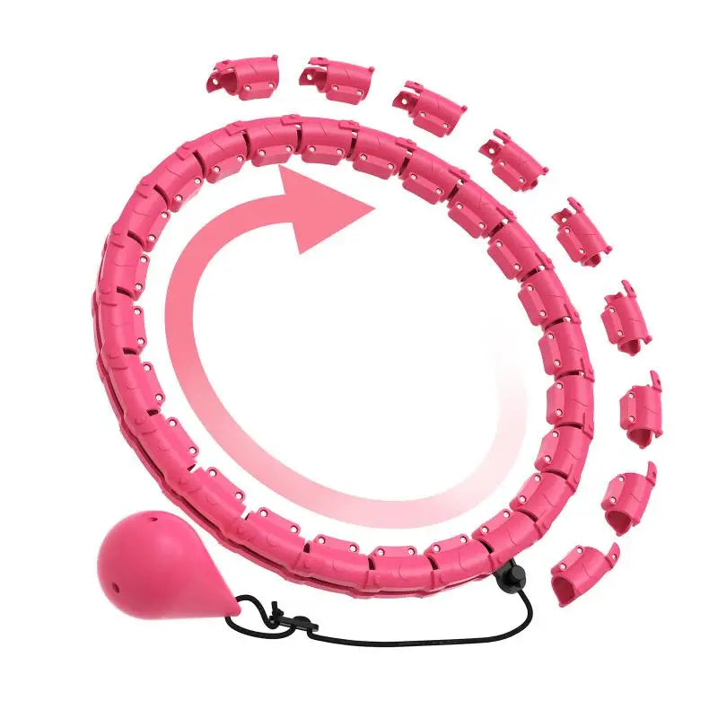 Smart Fitness Hoop Adults Weight Loss Massage Sport Hoops 24 Detachable Links 360° Non Dropping Plus Size