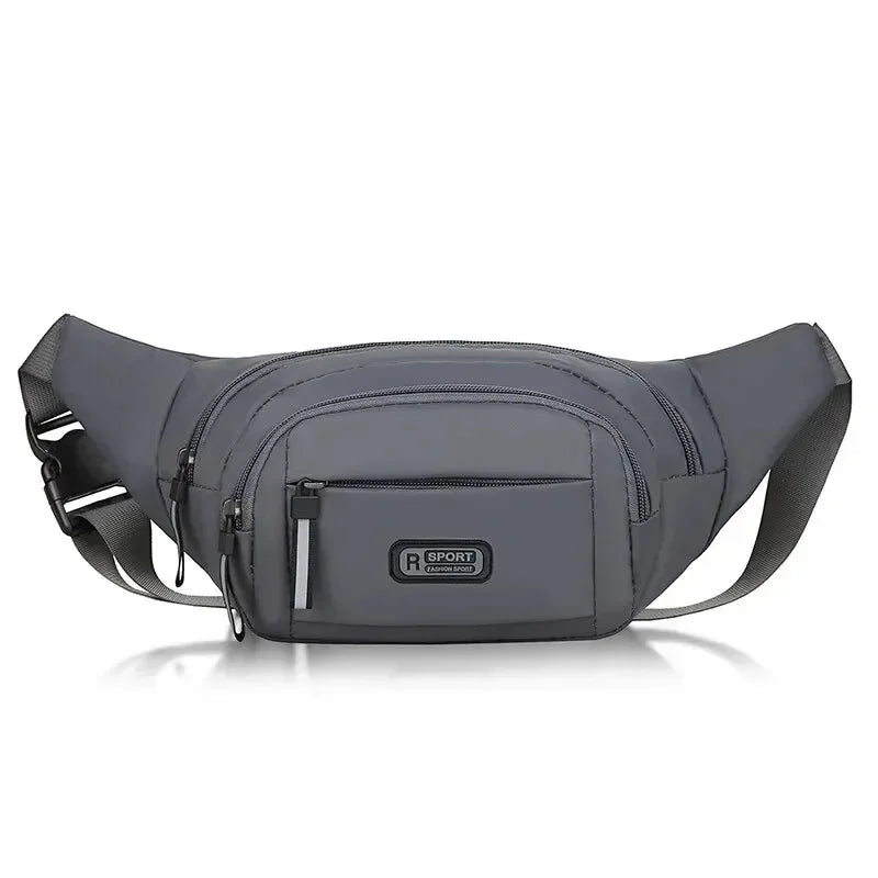 Men's Canvas Anti-Theft Ultra-Thin Invisible Waist Pack for Phone Sports Outdoor Running Hiking Travel Waist Bag for Men