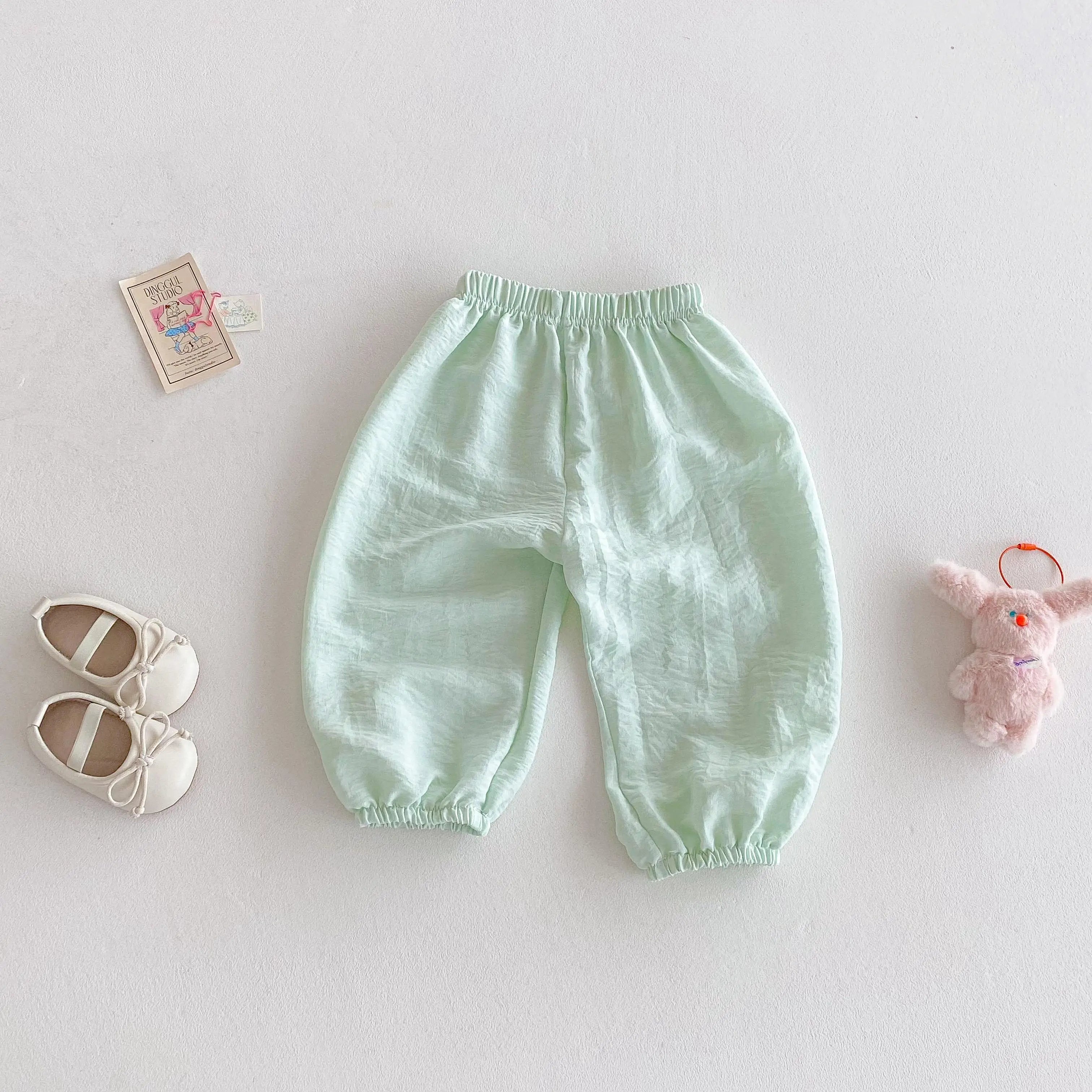 Outdoor Toddler Girls Summer Fashion Thin Loose Full Length Pants New Designer Printing Trousers Baby Unisex Cute Harem Pants