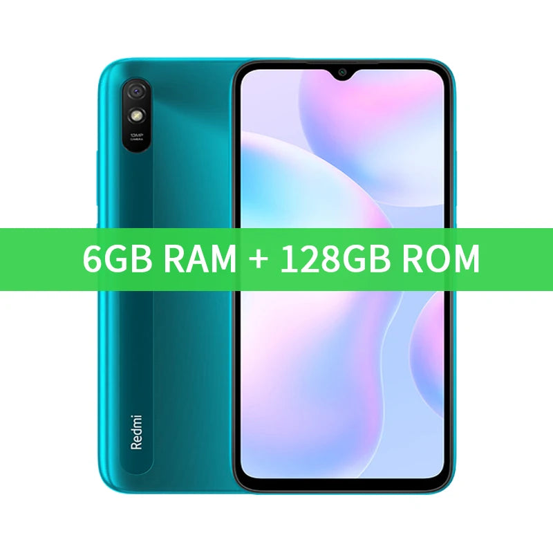Smartphone Xiaomi Redmi 9A Global Rom 64GB/128GB 5000mAh 6.53 inch Cellphone MTK Helio G25 Octa Core 13MP Smart phone CN Version