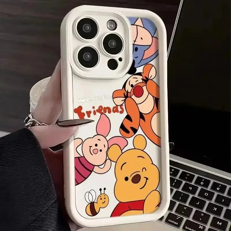 Winnie the Pooh Bear Casing For IPhone 17 16 15 14 13 12 11 pro 17 air 16 15 plus 13 12 pro Case