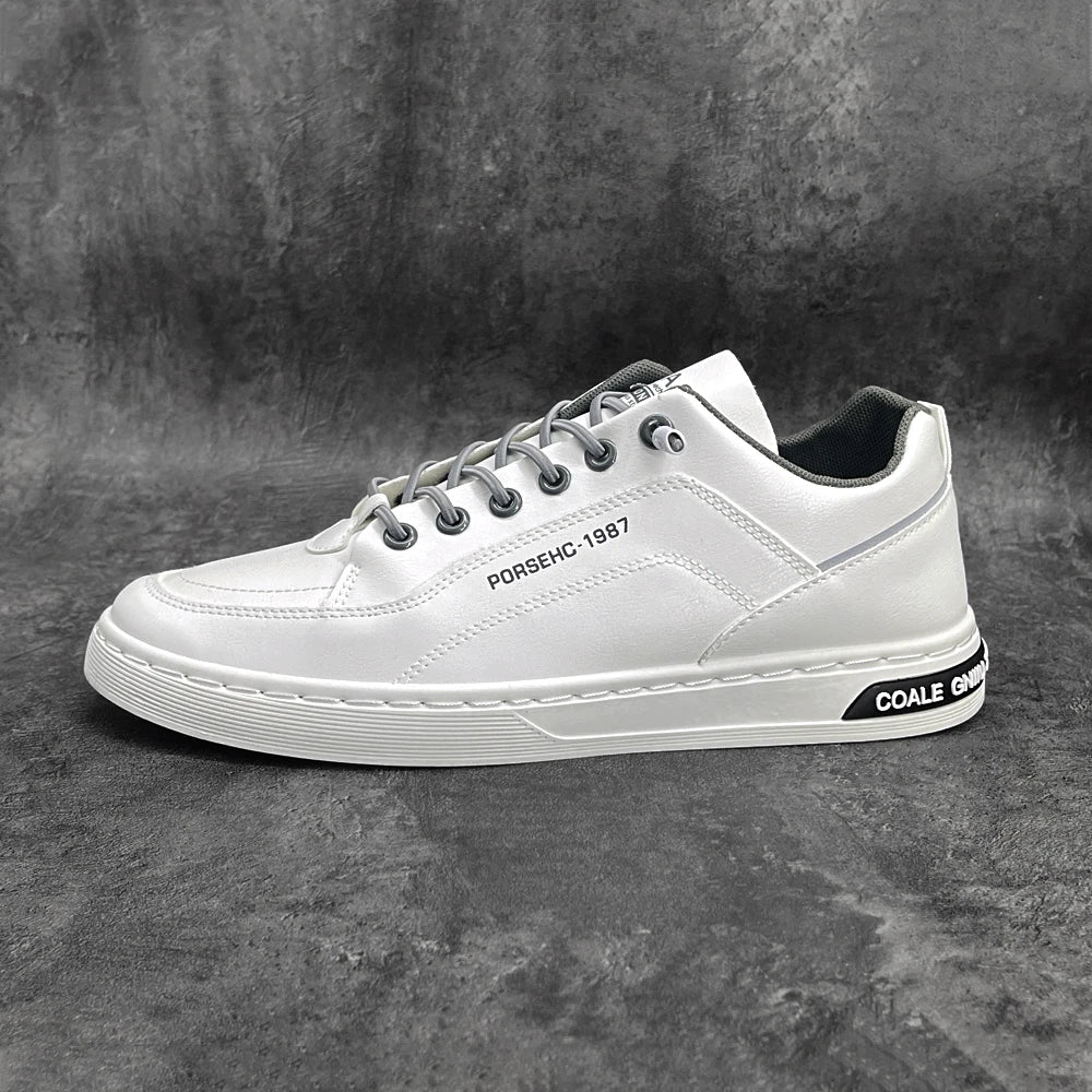 Men's Thick Sole Sneakers Designer Sports Shoes Fashion Casual Fiber Leather Breathable Height Increase Flat Thick Sole Shoes