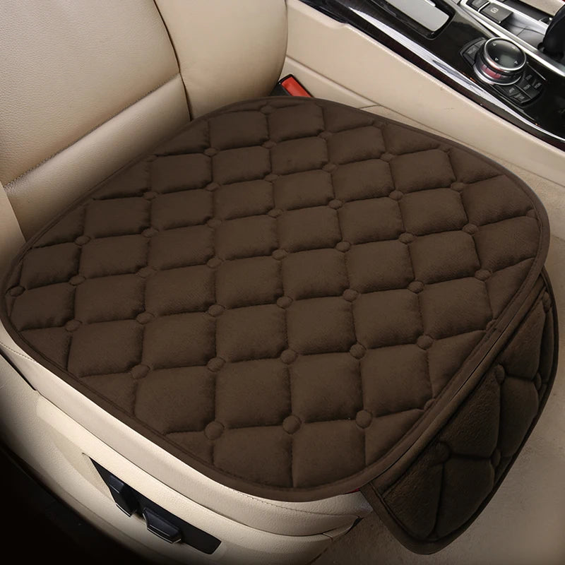 Car Seat Cover Protector Universal Winter Warm Auto Seat Cushion Rear Seat Cushion Protection Covers Back Cushion Three Piece