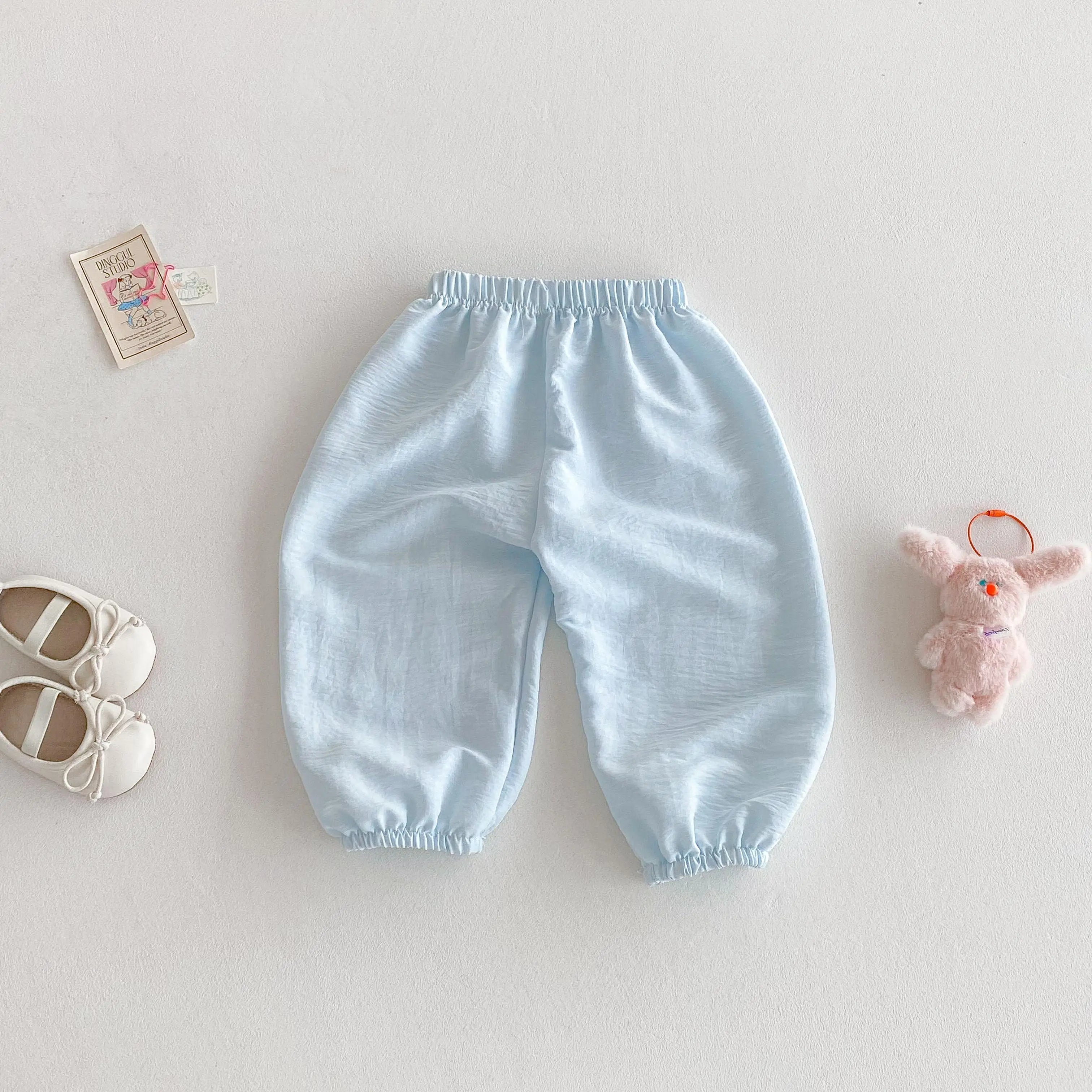 Outdoor Toddler Girls Summer Fashion Thin Loose Full Length Pants New Designer Printing Trousers Baby Unisex Cute Harem Pants