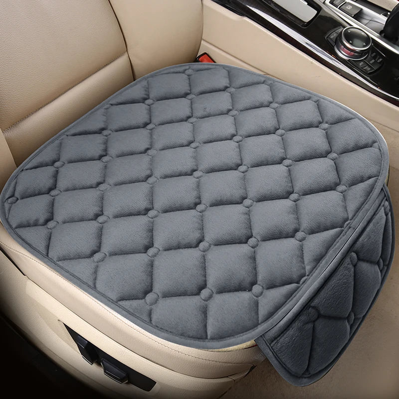 Car Seat Cover Protector Universal Winter Warm Auto Seat Cushion Rear Seat Cushion Protection Covers Back Cushion Three Piece