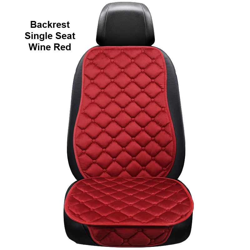 Car Seat Cover Protector Universal Winter Warm Auto Seat Cushion Rear Seat Cushion Protection Covers Back Cushion Three Piece