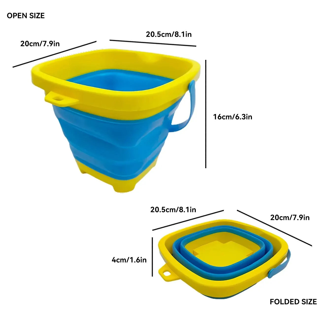 Children's Collapsible Bucket Dredging Sand Multi-functional Portable Beach Water Toy