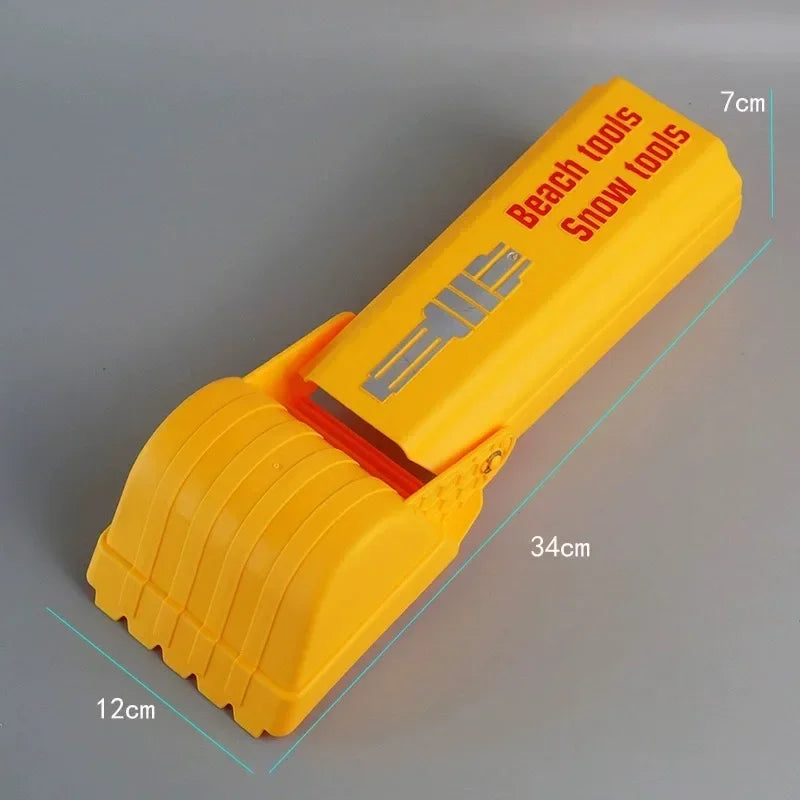 1pc/2pcs Pro Sand & Snow Shovel - Vibrant Orange Beach Digging Tool for Kids/Adults, Heavy-Duty Plastic Snow Toy